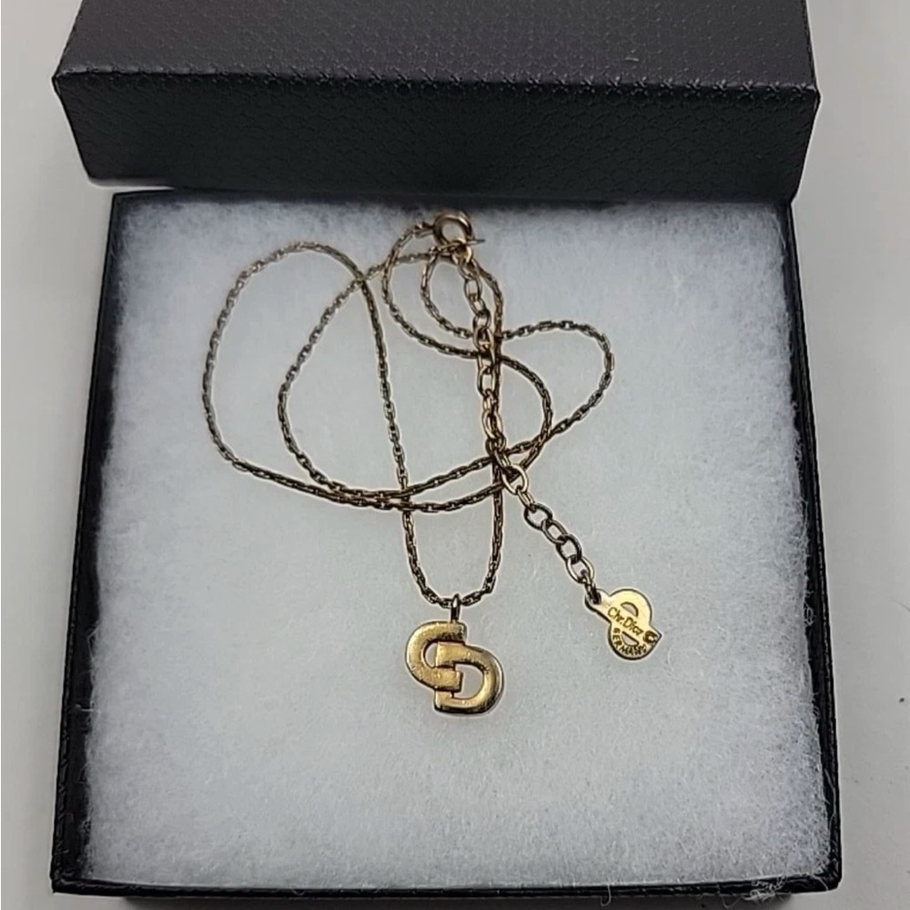 Gold Pendant Christian Dior Necklace